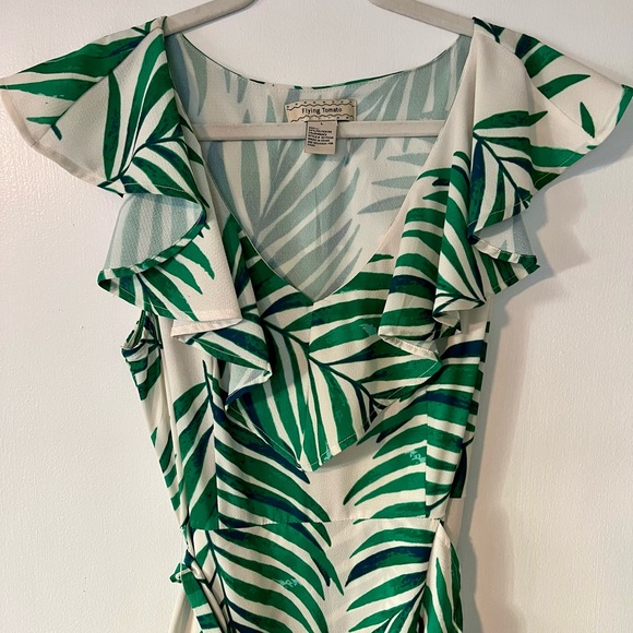 Tropical Palm Ruffle Maxi - Picture 8 of 8
